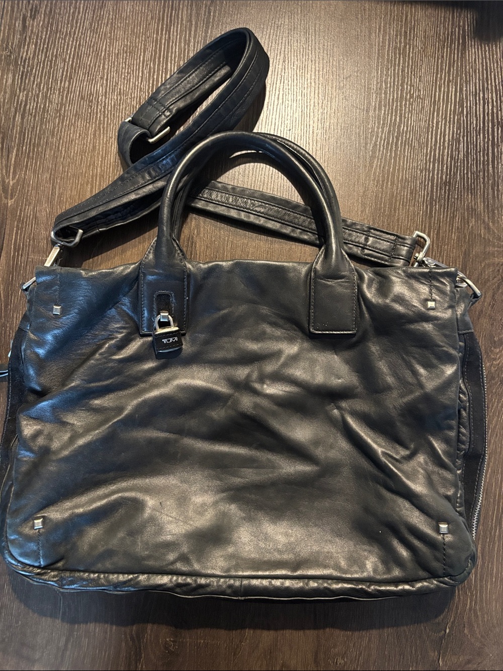TUMI Briefcase/Bag- Leather and Suede